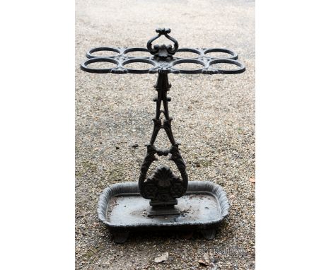 A Victorian cast iron umbrella/stick stand