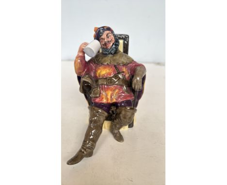 Royal Doulton ""The Foaming Quart"" HN2162 figurine, designed by Peggy Davies. Hand-painted ceramic, depicting a jovial chara