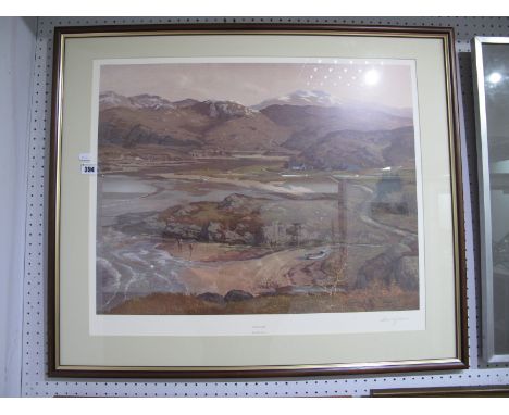 Donald M Shearer 'Lonely Bay' colour print, graphite signed to mount, blind back stamp 48 x 61.5cm.