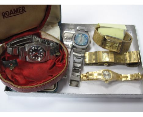 Roamer Vintage Ladies Wristwatch, Everite automatic ladies wristwatch, "Timex Electric", "Rue Du Lac", etc.