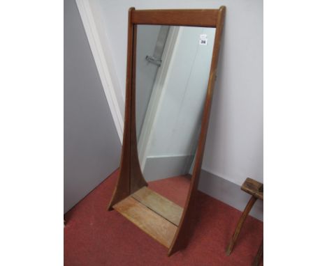 Pedersen and Hanson, circa 1960's Framed Wall Mirror, of rectangular form. having shelf to base, 111cm high, 43.5cm wide.