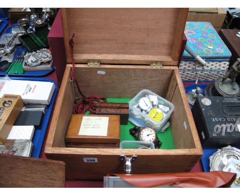 Mercer Type 255 Gauge, Mercer Type 309 and 306 gauges; an Oris bedside clock, novelty vintage clock as a wristwatch etc, cont