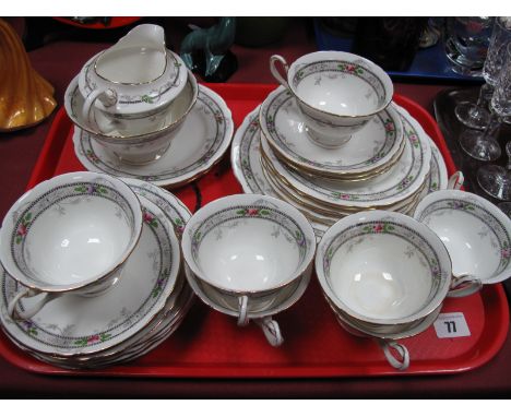 Shelley China Floral Tea Service, of thirty pieces, circa 1920's '10775':- One Tray