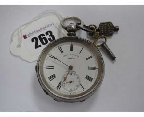 Spaul &amp; Johnson London; An Openface Pocketwatch, the signed dial with black Roman numerals and seconds subsidiary dial, t