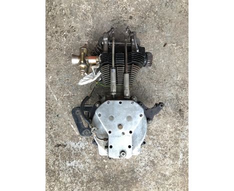 A Norton OHV Enginenumbered ES41998 (matching barrel) with brass bodied Amac carburettor attached. Timing case stamped 'Speci