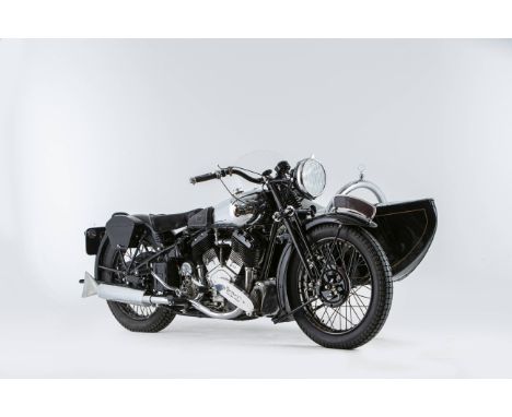 Offered from the National Motorcycle Museum Collection 1937 Brough Superior 1,096cc 11-50 &amp; Petrol-tube SidecarRegistrati