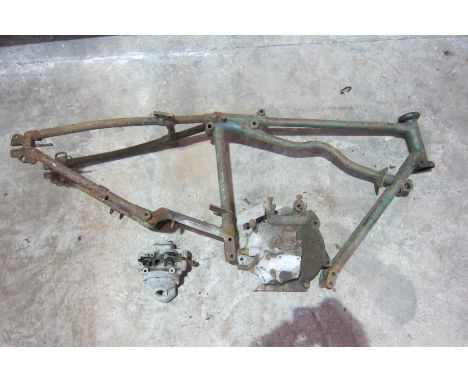 A c.1933 Velocette projectcomprising frame (with number prefix K – number illegible due to corrosion), engine numbered KSS 47