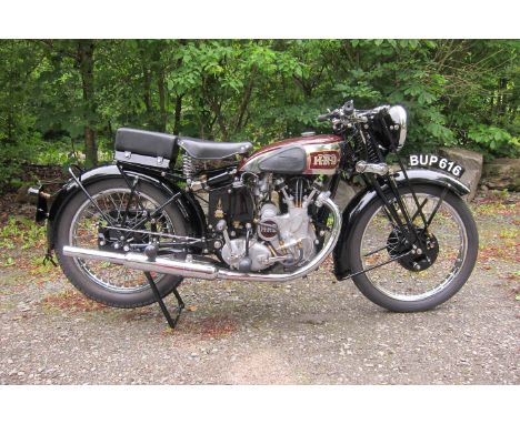 1937 Vincent-HRD 498cc Series-A CometRegistration no. BUP 616Frame no. D1272 Rear Frame no. D1272Engine no. C420 Crankcase Ma