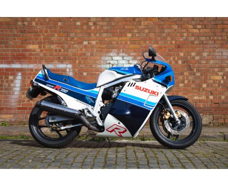 1985 Suzuki GSX-R750FRegistration no. B250 DVVFrame no. GR71A-100683Engine no. R705-102585Suzuki rewrote the 750-class rulebo