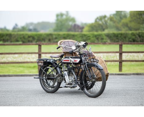 Offered from the National Motorcycle Museum Collection 1913 Rover 3½hp Standard 3 Speed Motorcycle CombinationRegistration no