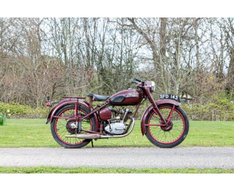 1955 Triumph 149cc TerrierRegistration no. SFD 143Frame no. T14250Engine no. T15-14250In 1952 Triumph re-entered the market f