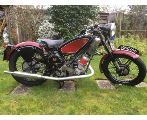 1949 Scott 596cc Flying SquirrelRegistration no. KKC 166Frame no. 5180Engine no. DPY5275This handsome post war Scott Flying S