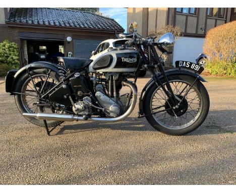 1936 Triumph 493cc Model 5/5 SportsRegistration no. DAS 891Frame no. S.4984Engine no. T5.S6.3770The machine offered here is a