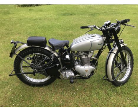 1952 Triumph 499cc TrophyRegistration no. OTA 129Frame no. 32897Engine no. TR5 32897From the time of its introduction in 1948