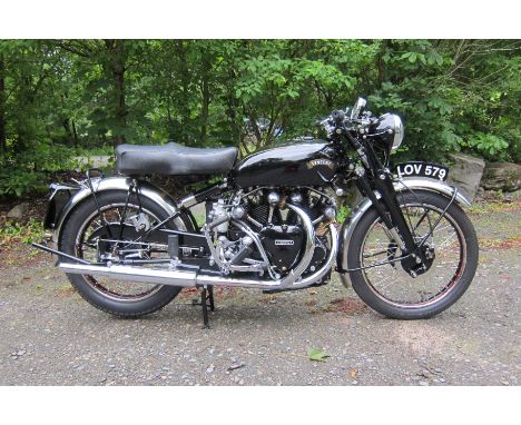 1951 Vincent 998cc Series-C Black ShadowRegistration no. LOV 579Frame no. RC9670B/C Rear Frame no. RC9670B/CEngine no. F10AB/