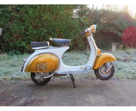 1963 Piaggio Vespa 150Frame no. none visibleEngine no. V46212M *75260* (see text)Together with the rival Lambretta, the Vespa