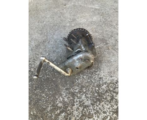 A believed Vintage Norton four-speed gearboxfour-stud, numbered N568, condition and completeness unknown, close inspection ad