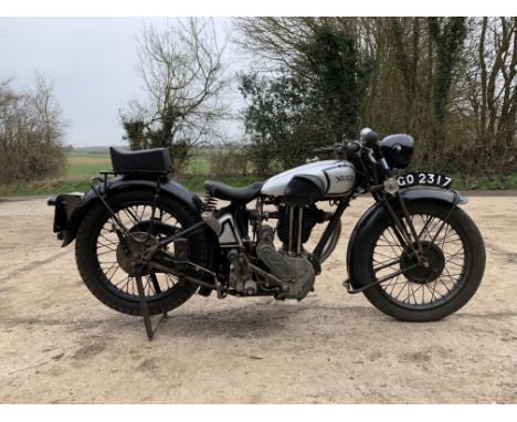 Property of a deceased's estate 1931 Norton 490cc Model 18Registration no. GO 2317Frame no. 44619Engine no. 51127Like the maj