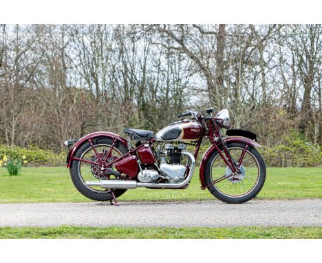 1938 Triumph 498cc Speed TwinRegistration no. FAT 363Frame no. TH.7394Engine no. 8-5T 14588Although Edward Turner's Triumph S