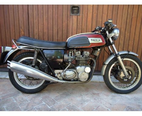 1973 Triumph 740cc T150 TridentRegistration no. not UK registeredFrame no. GH05804Engine no. T150T EE00980 (re-stamped)First 