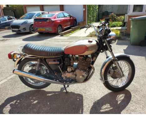 1974 Triumph 740cc T160 TridentRegistration no. not registeredFrame no. T160 XK00102Engine no. T160 XK00102•The second produc