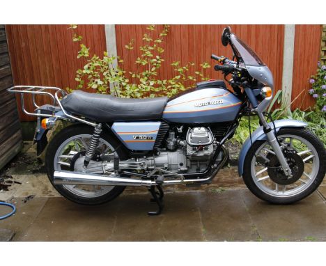 1980 Moto Guzzi 493cc V50 Mk IIRegistration no. BBR 377WFrame no. VE17014Engine no. 17623The Mark II version of Moto Guzzi's 