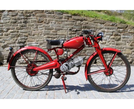 1948 Moto Guzzi 65cc Motoleggera 65Registration no. VXS 687Frame no. 22110486Engine no. 22110486Produced from 1946 until 1954
