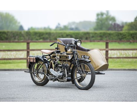 Offered from the National Motorcycle Museum Collection 1915 New Hudson 6hp Big Six Motorcycle CombinationRegistration no. AE 