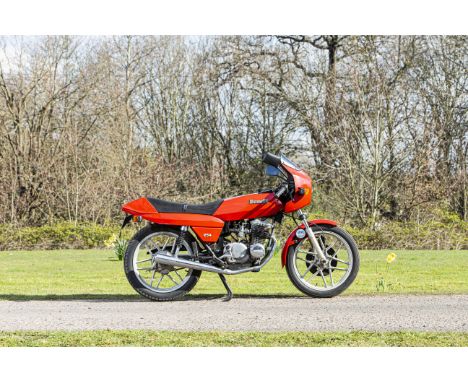 1981 Benelli 250 QuattroRegistration no. HRX 74WFrame no. BH 10164Engine no. BH 5087Revitalised following its take-over in 19