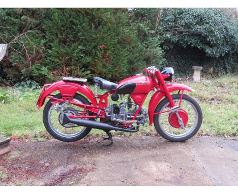1950 Moto Guzzi 250cc Airone SportFrame no. 18316Engine no. M 101425 (see text)Moto Guzzi recommenced production after WW2 wi