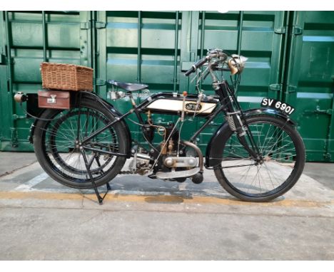 1914 J.H. 2½hpRegistration no. SV 6901Frame no. 1002Engine no. A4078One of the shortest-lived and most obscure of British mot