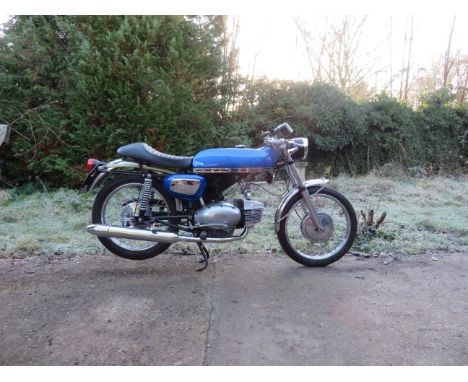 1973 Benelli 250 Sport SpecialFrame no. S 481515Engine no. S 6338After WW2 Benelli turned to making clip-on engines for cycle