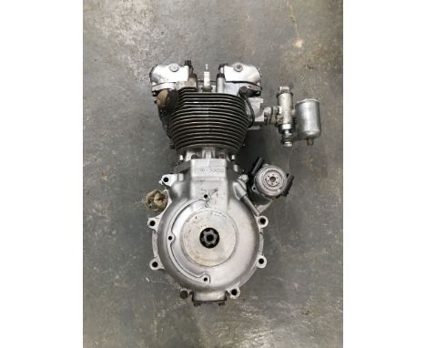 A Triumph enginenumbered T100 63222 (overstamped), fitted with Amal carburettor, Lucas KTF magneto,  condition and completene