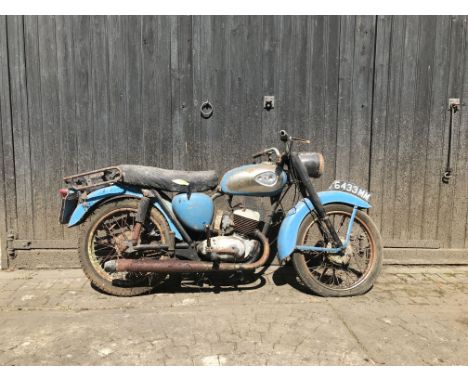 1961 BSA 172cc Bantam D7 ProjectRegistration no. 6433 MM (see text)Frame no. illegible due to rustEngine no. ED7B 20516The in