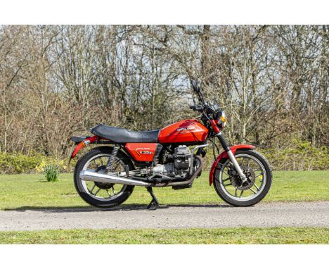 1982 Moto Guzzi 346cc V35 IIRegistration no. GGK 808XFrame no. PD*16508*Engine no. PC *027233*Moto Guzzi's long-running, 90-d