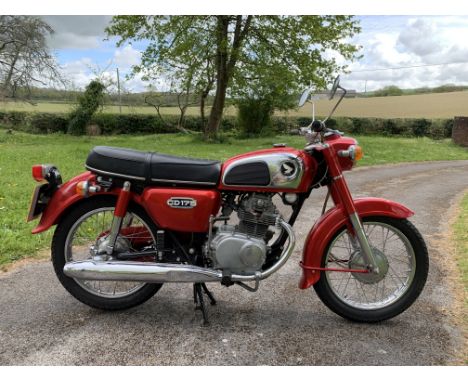 1977 Honda CD175Registration no. UPE 444SFrame no. CD175-4068898Engine no. CD175E-4072779Introduced in 1966, the Honda CD175 