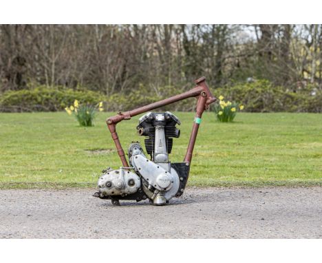 a c.1954 BSA frame and engineframe number BB31 S9863, no engine number visible, offered without documents. Condition and comp
