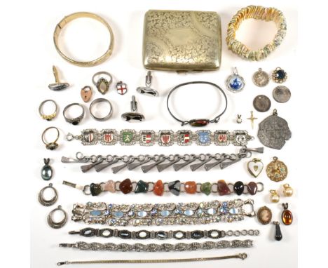 A collection of costume jewellery and accessories. The collection of costume jewellery to include bracelets, bangles, rings, 