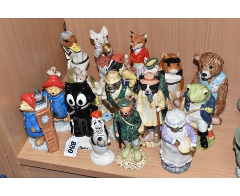 A GROUP OF BESWICK FIGURES to include two Paddington figures comprising Paddington and Big Ben, and Paddington at a Milestone