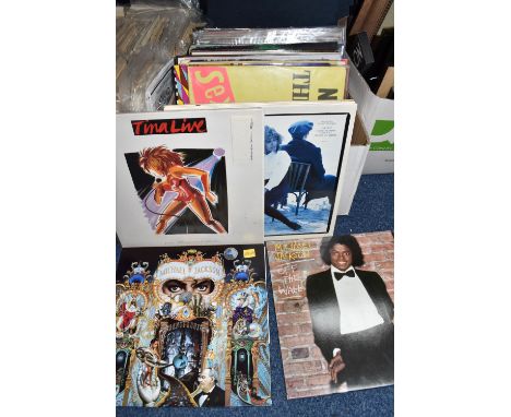 A BOX OF APPROXIMATELY FIFTY MOSTLY EIGHTIES AND NINETIES LPS to include four Kate Bush records comprising 'Lionheart' EMA787