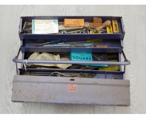 A RABONE CHESTERMAN ENOX TOOLBOX WITH CONTENTS