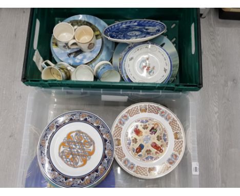COLLECTORS PLATES AND MUGS BY COALPORT SPODE RINGTONS WEDGWOOD ETC