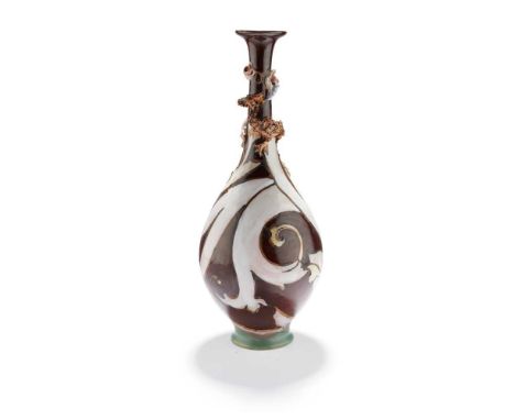 glazed stoneware, impressed ROYAL DOULTON, date cypher R, incised MVM/ 82, monogram EP33.5cm (13 1/4in) highFootnote: Literat