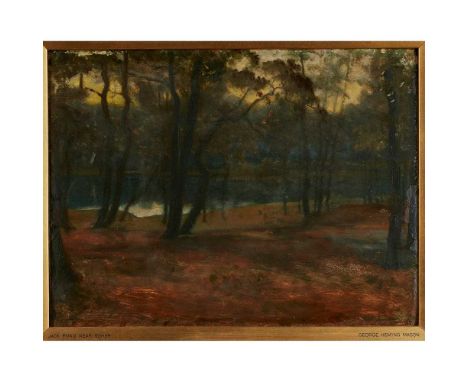 Signed and inscribed (to the reverse), oil on board25.4cm x 34.3cm (10in x 13.5in)Provenance: The artist’s studio sale, circa
