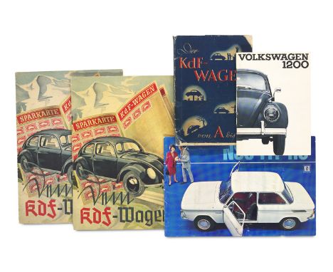 Automobile - - Dein KdF-Wagen. Mit zahlreichen, teils ganzs. photogr. Abbildungen. Berlin, Verlag der Dt. Arbeitsfront, 1938.