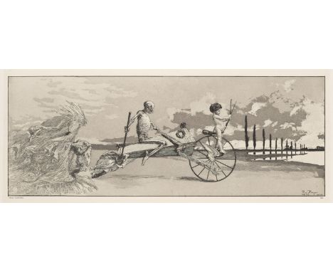 Jugendstil - - Max Klinger.  (1857 Leipzig - 1920 Großjena bei Naumburg). Intermezzi componirt, radirt und Herrn Kupfersteche