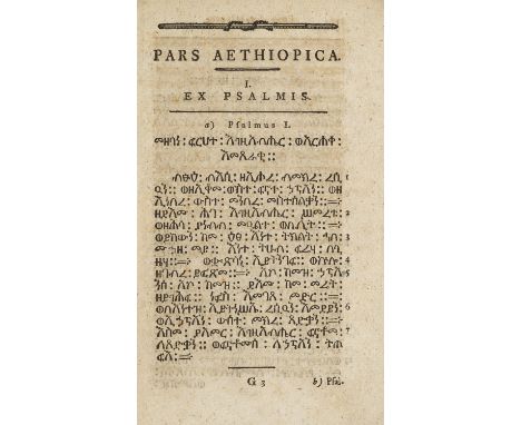 Arabien - - Johann Gottfried Hasse. Lectiones Syro-Arabico-Samaritano-Aethiopicae congessit ac tabulis elementaribus ad addis