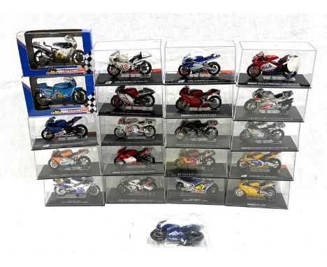 Diagostini &amp; Protar die-cast 1:24 scale Motor Bikes including Ducati999 Testastretta 2003, Yamaha YZR-M1 2003, Suzuki RG-