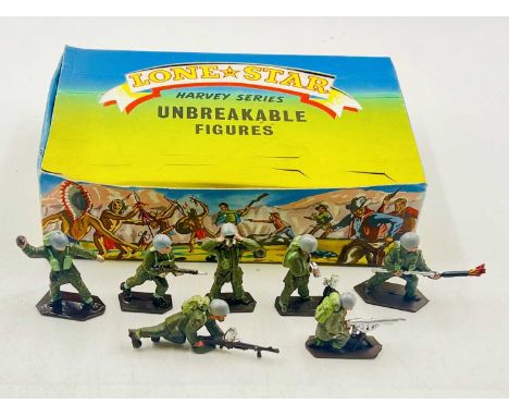 Lone Star - Harvey Series, early 1960's Issue, comprising: Set L176 [PRTR] - Paratroops 3 Dozen Trade Box containing: 36 from