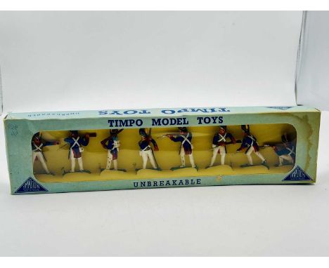 Timpo Solids - Set Ref: 319 - Battle of Waterloo French Army Set, First Issues circa, 1958, comprising: 8 x French Infantry D